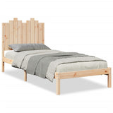 Cadre de lit extra long sans matelas 100x210 cm bois massif