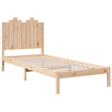 Cadre de lit extra long sans matelas 100x210 cm bois massif