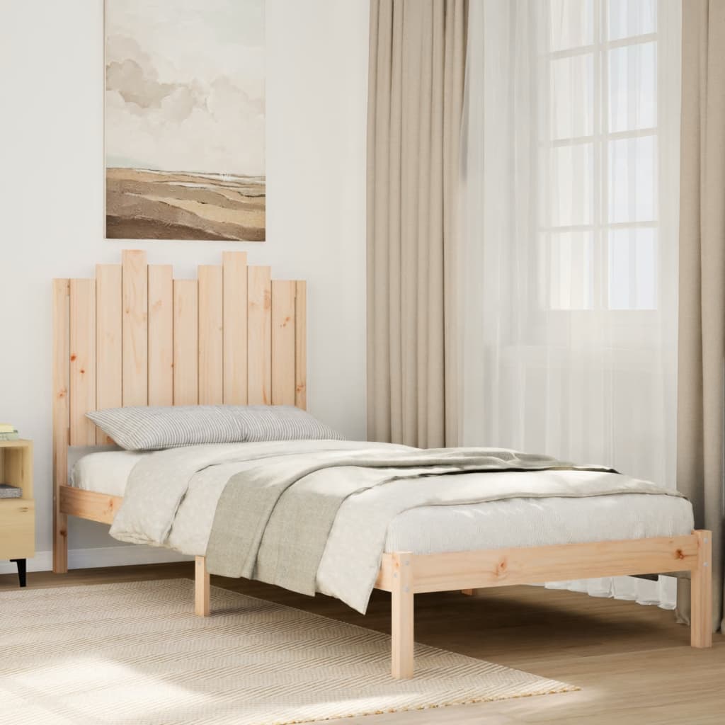 Cadre de lit extra long sans matelas 100x210 cm bois massif