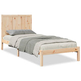 Cadre de lit extra long sans matelas 90x210 cm bois massif