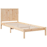 Cadre de lit extra long sans matelas 90x210 cm bois massif