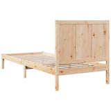 Cadre de lit extra long sans matelas 90x210 cm bois massif