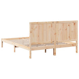 Cadre de lit extra long sans matelas 160x210 cm bois massif