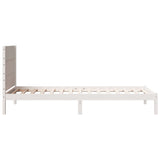 Cadre de lit extra long sans matelas 100x210 cm bois massif