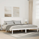 Cadre de lit extra long sans matelas 140x210 cm bois massif