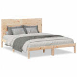 Cadre de lit extra long sans matelas 160x210 cm bois massif