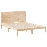 Cadre de lit extra long sans matelas 160x210 cm bois massif