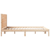 Cadre de lit extra long sans matelas 160x210 cm bois massif