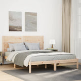 Cadre de lit extra long sans matelas 160x210 cm bois massif