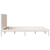 Cadre de lit extra long sans matelas 160x210 cm bois massif