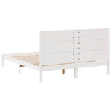 Cadre de lit extra long sans matelas 160x210 cm bois massif