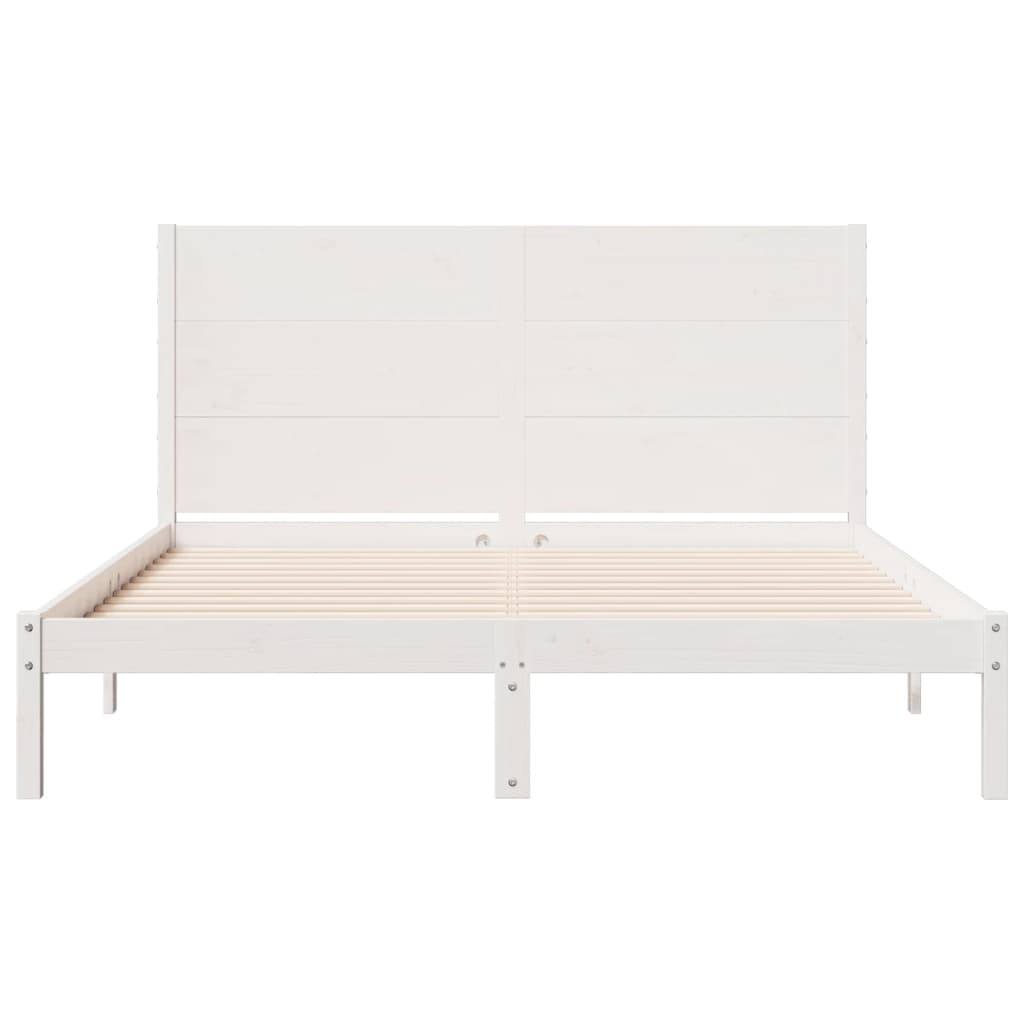 Cadre de lit extra long sans matelas 160x220 cm bois massif