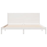 Cadre de lit extra long sans matelas 180x220 cm bois massif