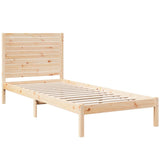 Cadre de lit extra long sans matelas 90x210 cm bois massif