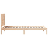 Cadre de lit extra long sans matelas 90x210 cm bois massif