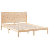 Cadre de lit extra long sans matelas 160x210 cm bois massif