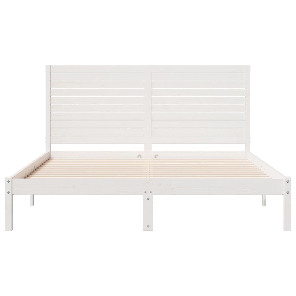 Cadre de lit extra long sans matelas 160x210 cm bois massif