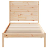 Cadre de lit extra long sans matelas 90x220 cm bois massif