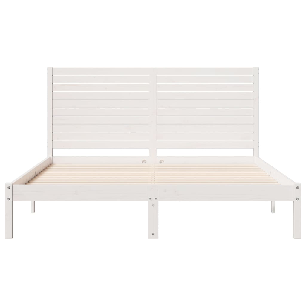 Cadre de lit extra long sans matelas 160x220 cm bois massif