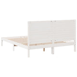 Cadre de lit extra long sans matelas 160x220 cm bois massif