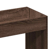 Buffet haut chêne marron 92x33x140 cm bois d'ingénierie