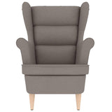 Fauteuil taupe 74x84x100 cm tissu