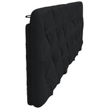 Coussin de tête de lit noir 180 cm tissu