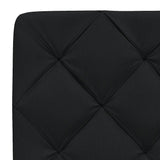 Coussin de tête de lit noir 180 cm tissu