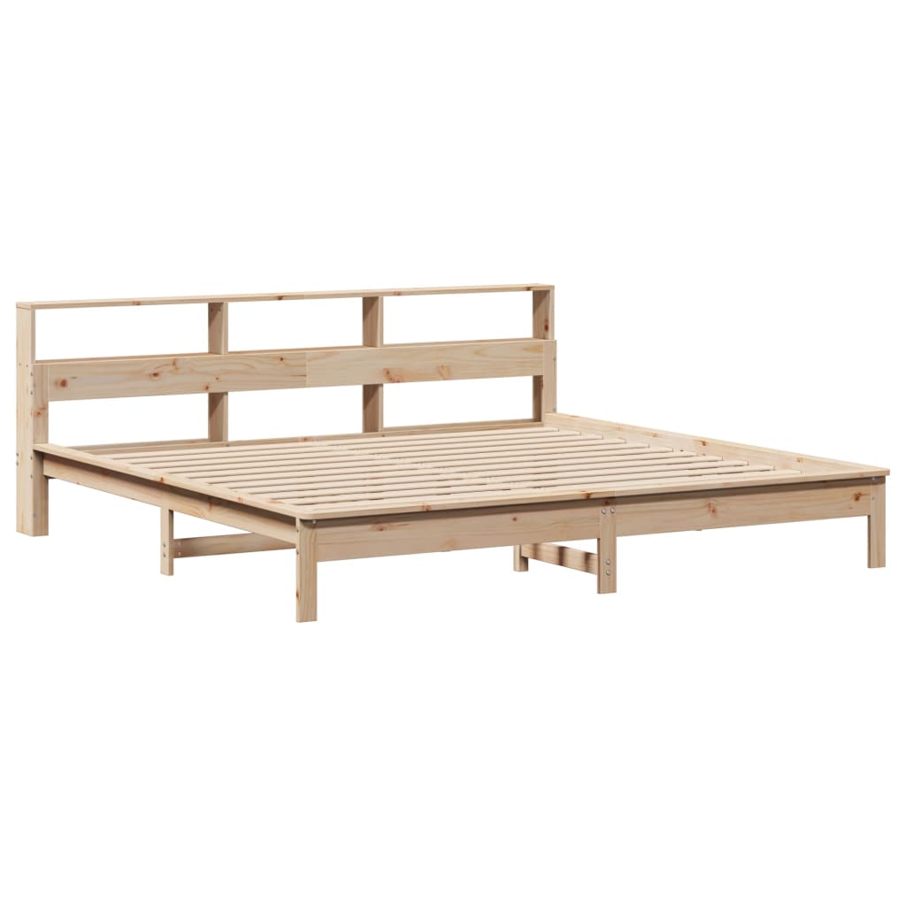 Cadre de lit sans matelas 200x200 cm bois massif de pin