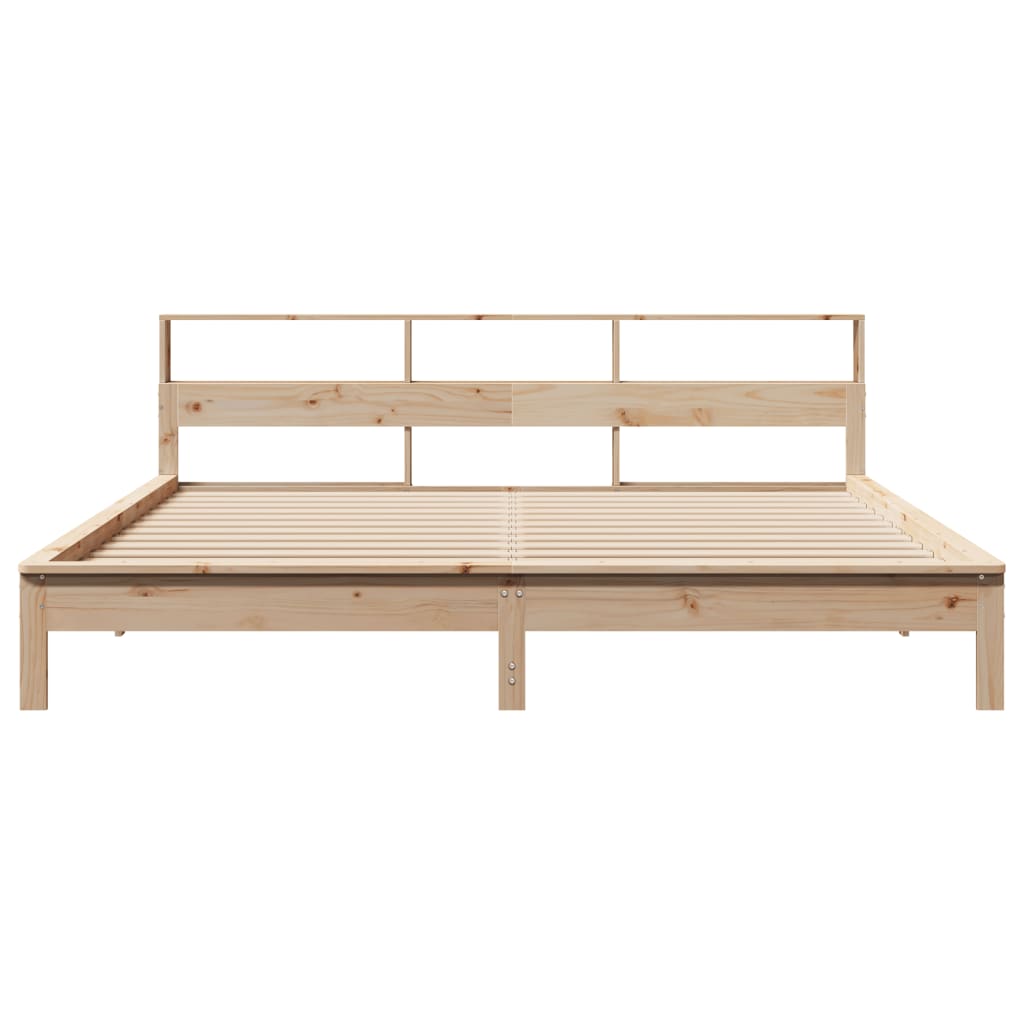 Cadre de lit sans matelas 200x200 cm bois massif de pin