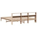 Cadre de lit sans matelas 200x200 cm bois massif de pin