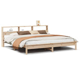 Cadre de lit sans matelas 180x200 cm bois massif de pin