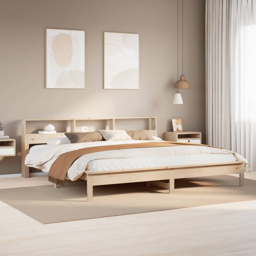 Cadre de lit sans matelas 180x200 cm bois massif de pin