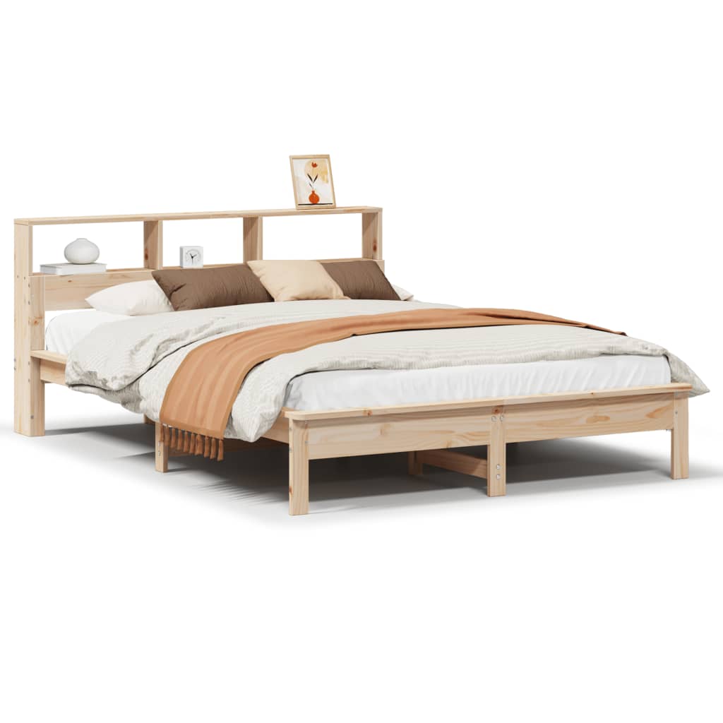 Cadre de lit sans matelas 150x200 cm bois de pin massif