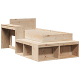 Cadre de lit sans matelas 90x190 cm bois de pin massif