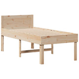 Cadre de lit sans matelas 90x190 cm bois de pin massif