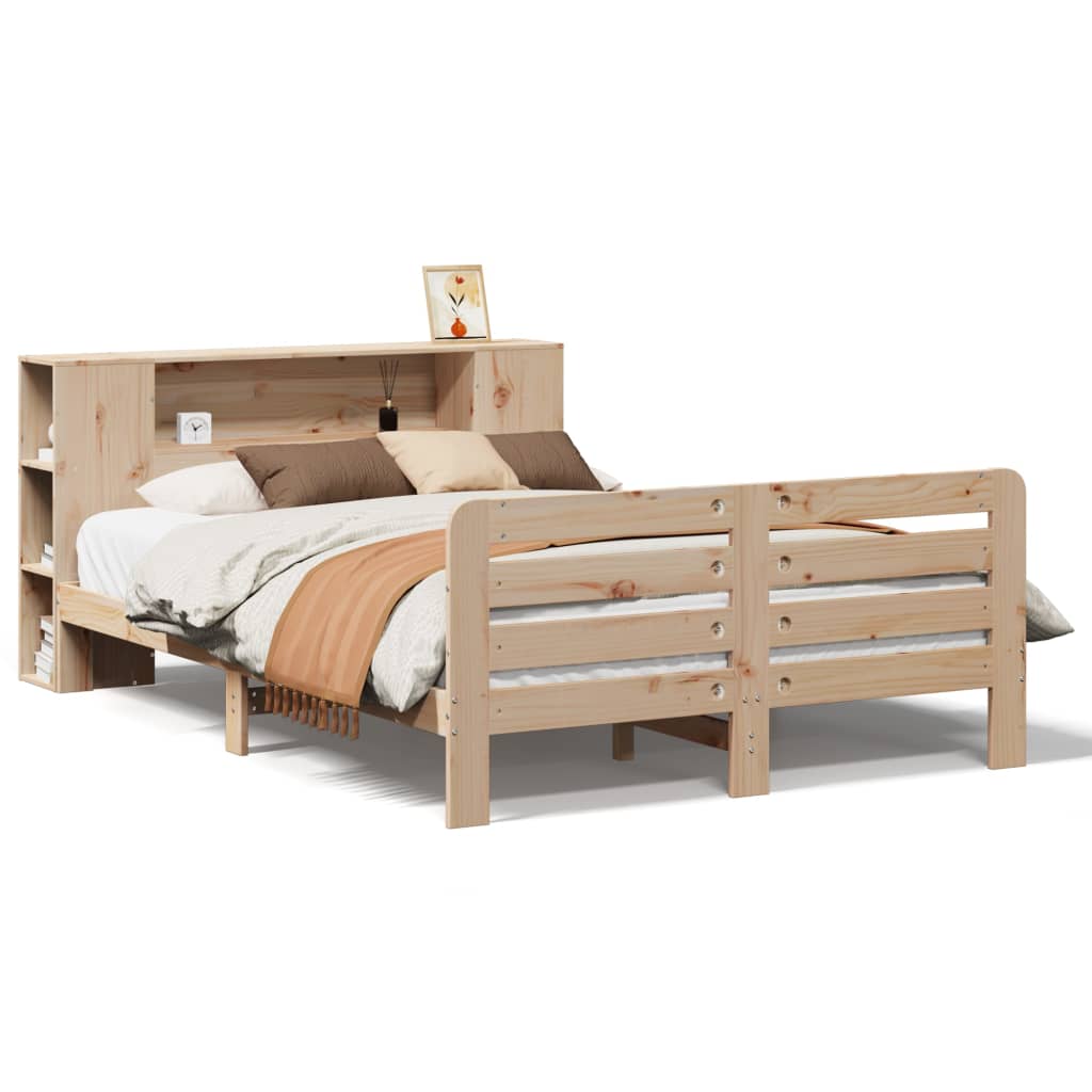 Cadre de lit sans matelas 140x200 cm bois massif de pin