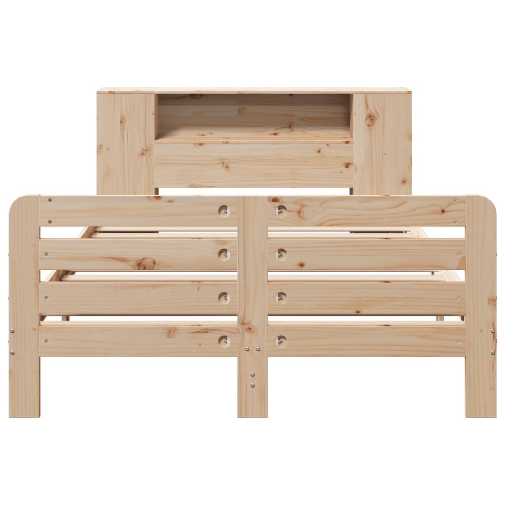 Cadre de lit sans matelas 140x190 cm bois de pin massif