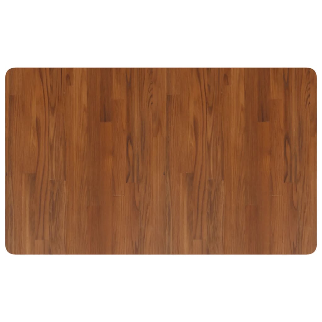 Établi marron foncé bois de chêne massif rectangulaire