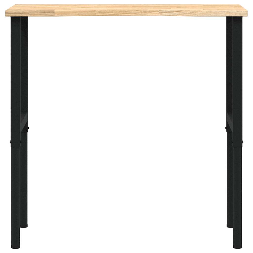 Établi 100x60x(71,5-98) cm bois de chêne massif