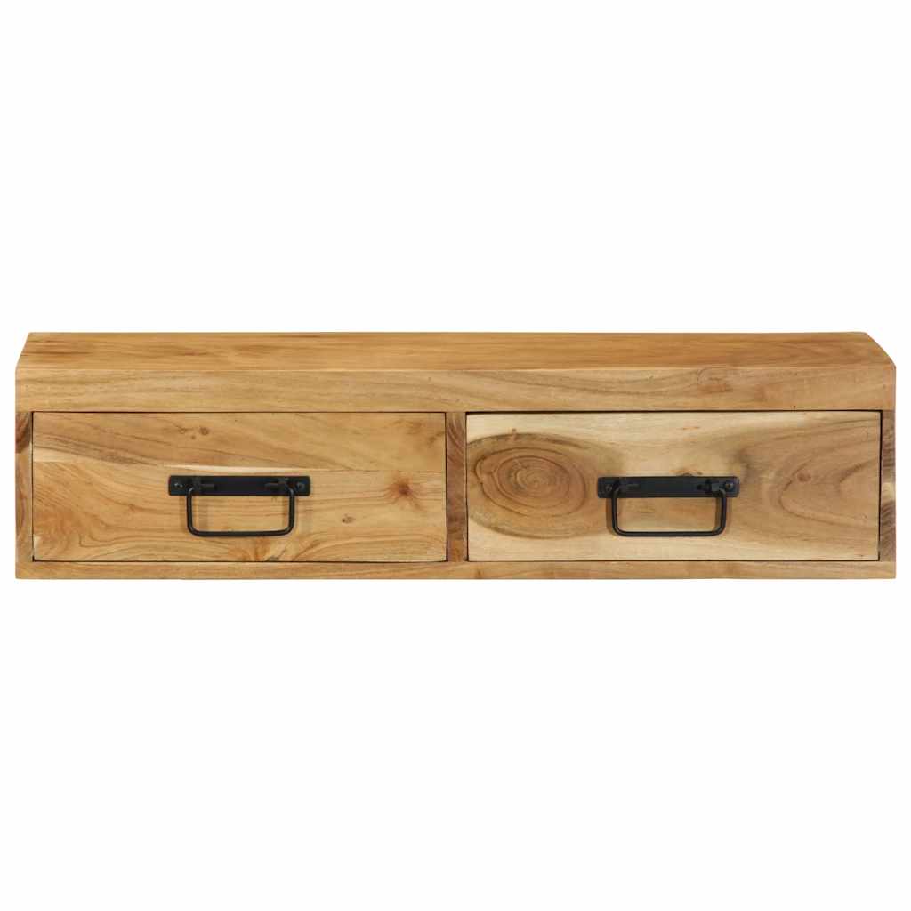 TV-Wandschrank 80x30x19 cm aus massivem Akazienholz