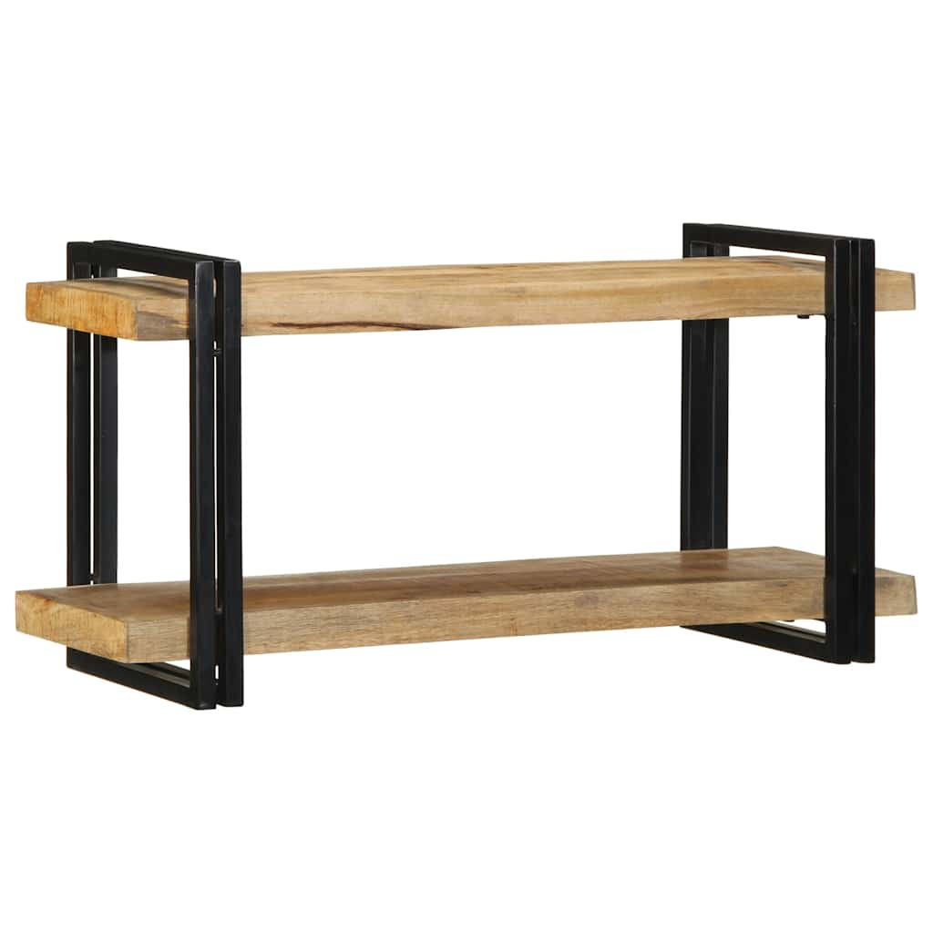 Étagère murale 90x33x45 cm bois de manguier massif brut