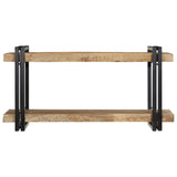 Étagère murale 90x33x45 cm bois de manguier massif brut