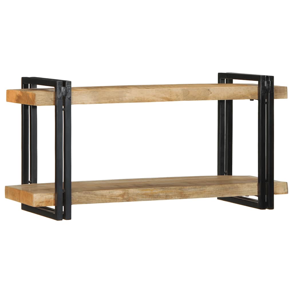 Étagère murale 90x33x45 cm bois de manguier massif brut