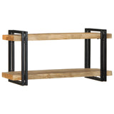 Étagère murale 90x33x45 cm bois de manguier massif brut