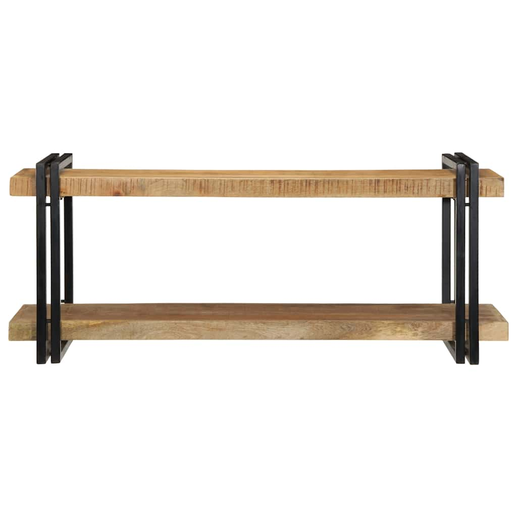 Étagère murale 110x33x45 cm bois de manguier massif brut