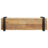 Étagère murale 110x33x45 cm bois de manguier massif brut