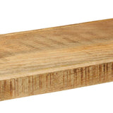 Étagère murale 110x33x45 cm bois de manguier massif brut