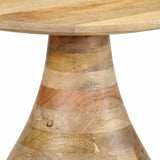 Table d'appoint Ø40x40 cm bois de manguier massif