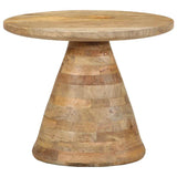 Table d'appoint Ø50x40 cm bois de manguier massif